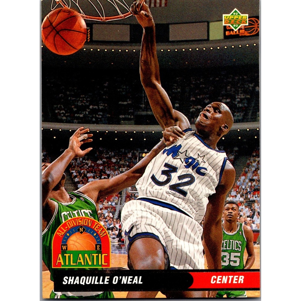 Shaquille O'Neal 1993 Upper Deck All-Division Team AD1 Orlando Magic Basketball